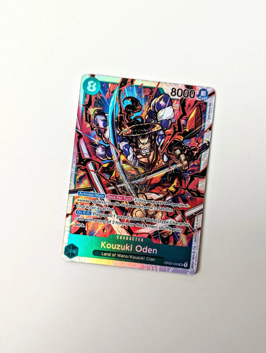 One Piece Op02 Paramount War Kouzuki Oden Op02-030 Sr Card [Eng 🏴󠁧󠁢󠁥󠁮󠁧󠁿] Trading Card