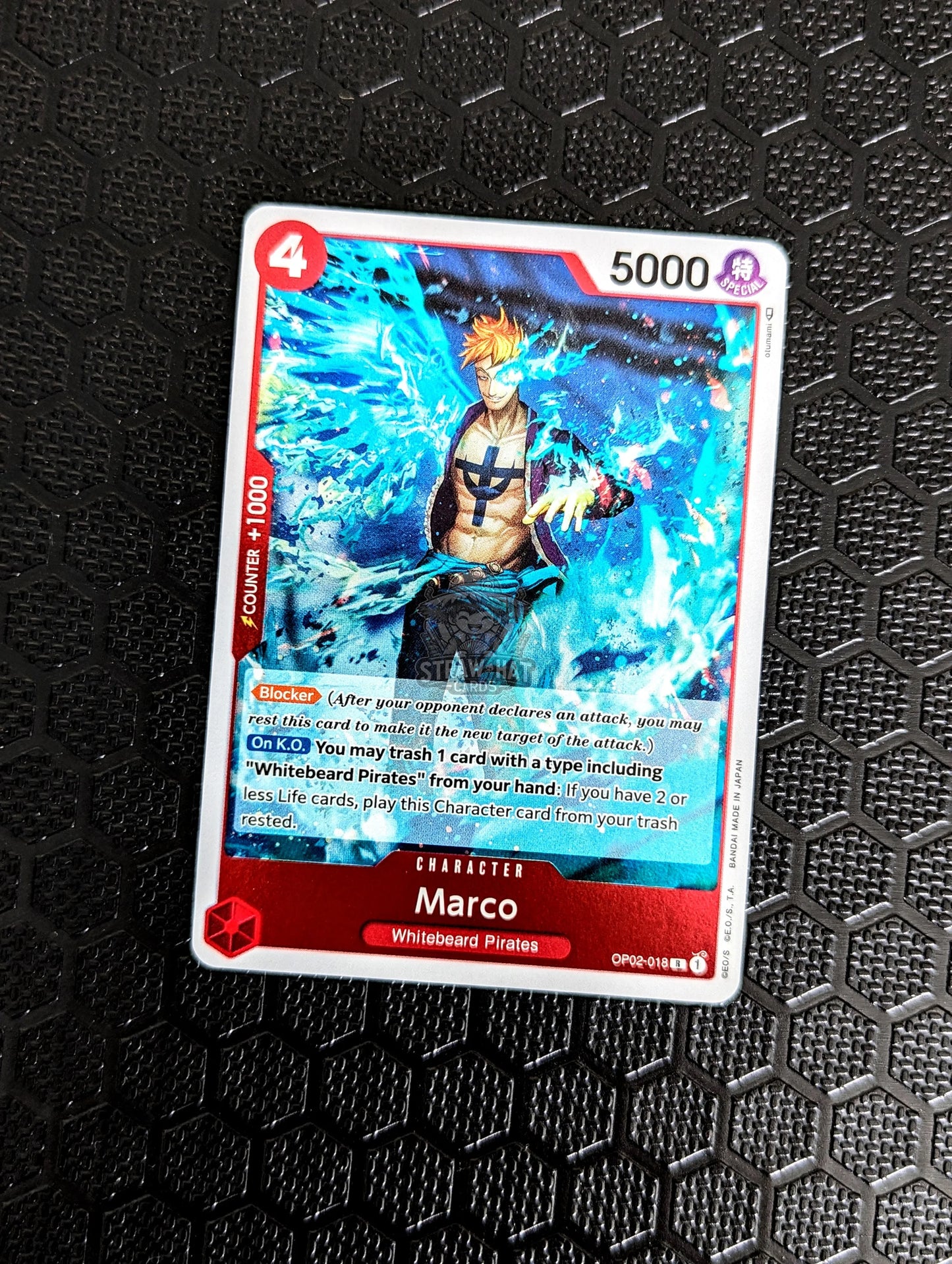 One Piece Op02 Paramount War Marco Op02-018 R Card [Eng 🏴󠁧󠁢󠁥󠁮󠁧󠁿] Trading Card