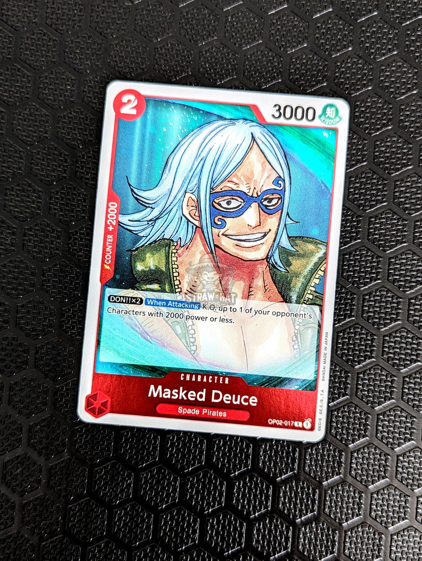 One Piece Op02 Paramount War Masked Deuce Op02-017 R Card [Eng 🏴󠁧󠁢󠁥󠁮󠁧󠁿] Trading Card