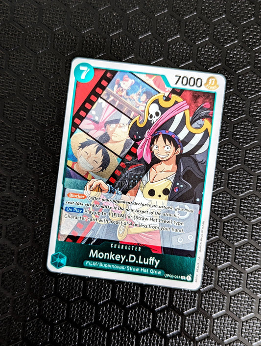 One Piece Op02 Paramount War Monkey.d.luffy Op02-041 R Card [Eng 🏴󠁧󠁢󠁥󠁮󠁧󠁿] Trading Card