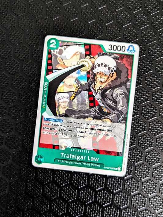 One Piece Op02 Paramount War Trafalgar Law Op02-035 C Card [Eng 🏴󠁧󠁢󠁥󠁮󠁧󠁿] Trading Card