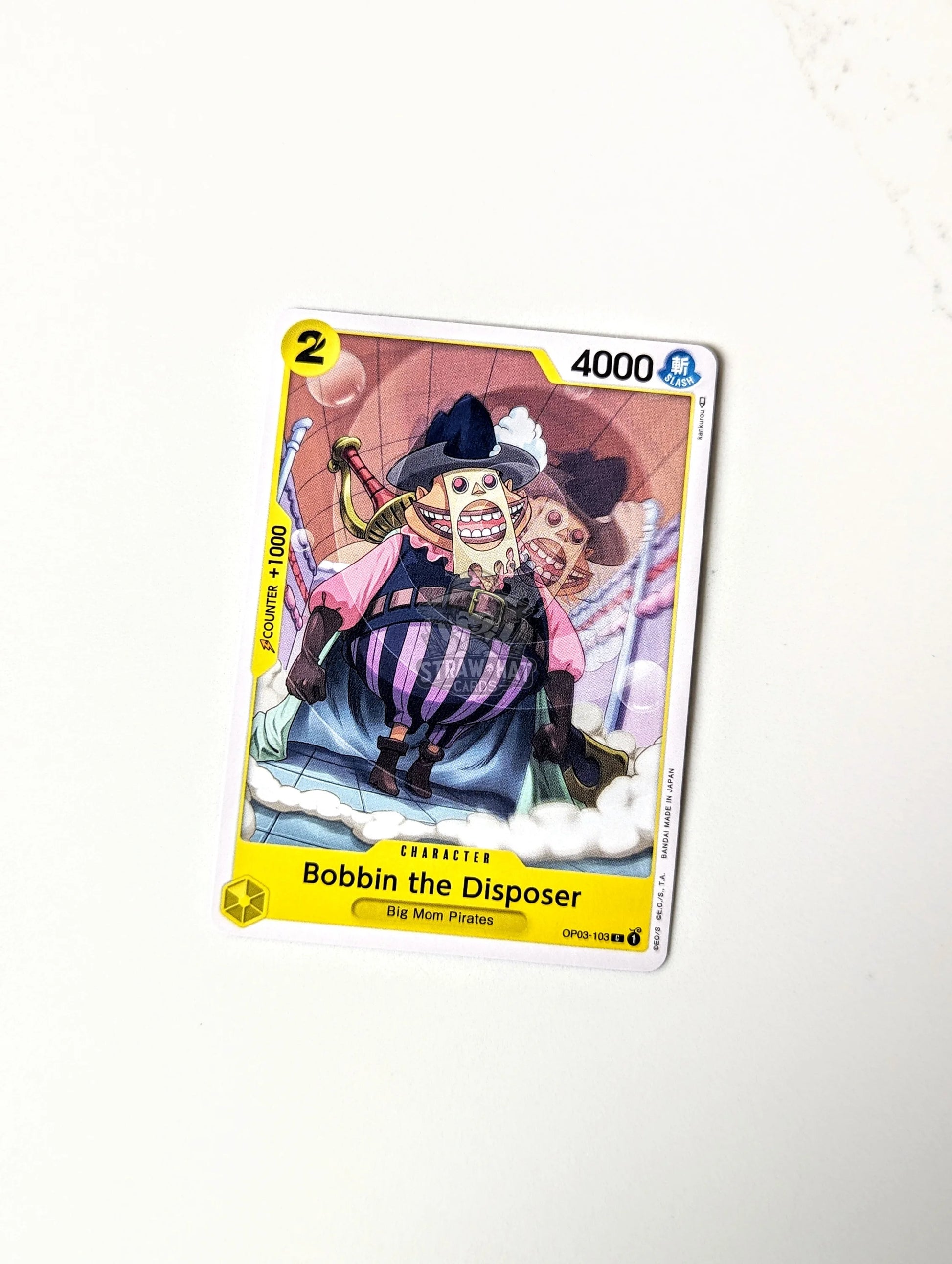 One Piece Op03 Pillars Of Strength Bobbin The Disposer Op03-103 C Card [Eng 🏴󠁧󠁢󠁥󠁮󠁧󠁿] Trading Card