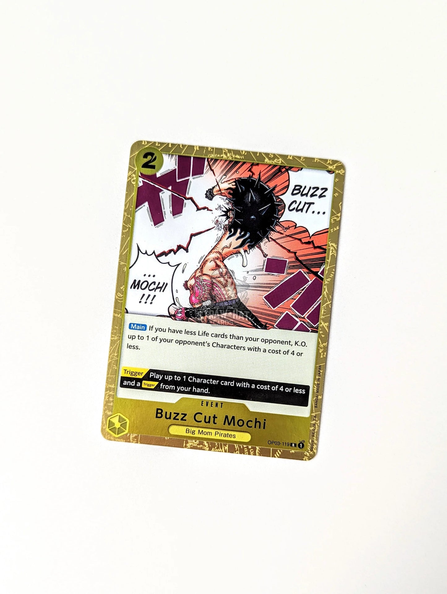 One Piece Op03 Pillars Of Strength Buzz Cut Mochi Op03-119 R Card [Eng 🏴󠁧󠁢󠁥󠁮󠁧󠁿] Trading Card