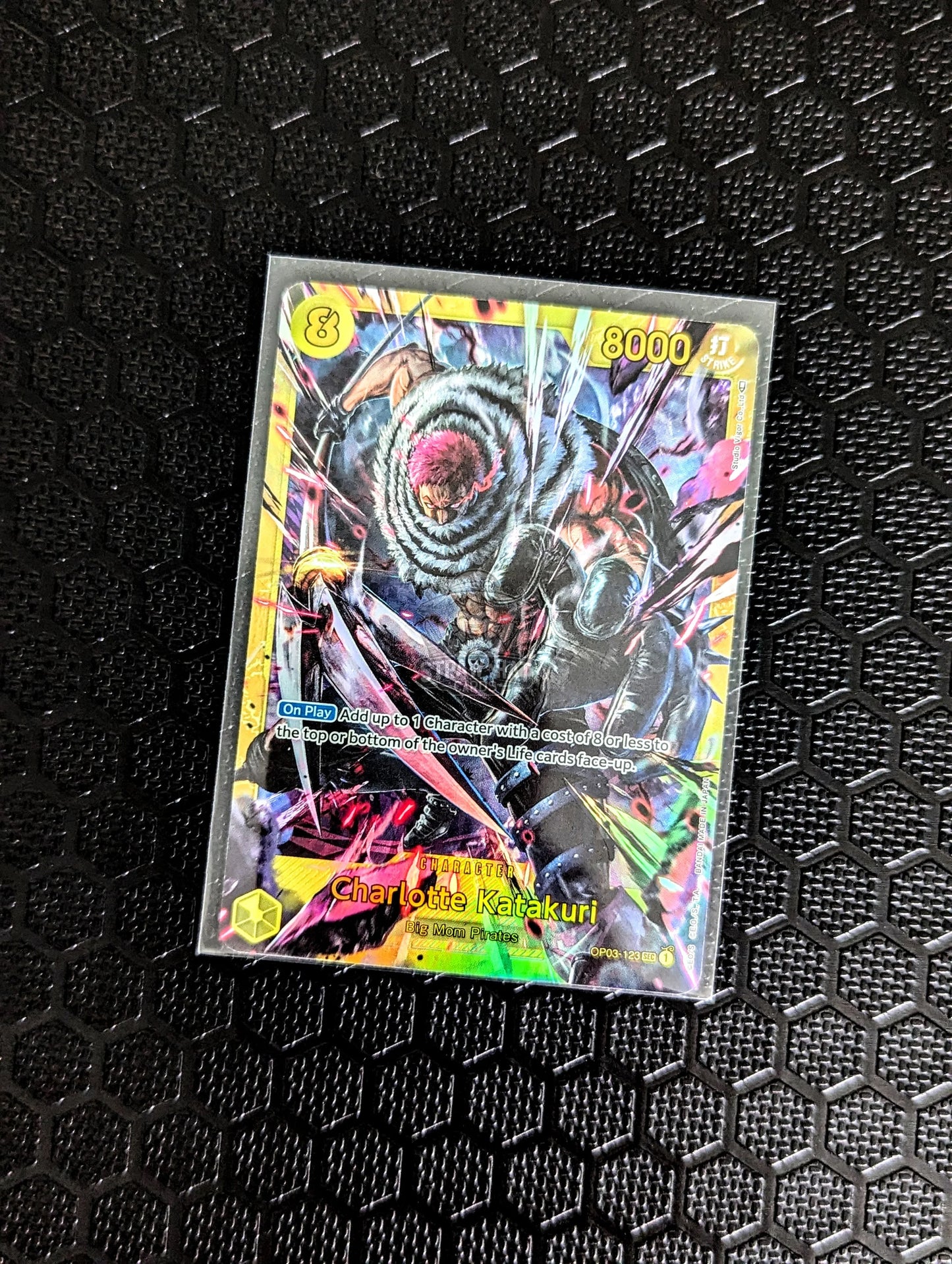 One Piece Op03 Pillars Of Strength Charlotte Katakuri Op03-123 Sec Card [Eng 🏴󠁧󠁢󠁥󠁮󠁧󠁿] Trading Card