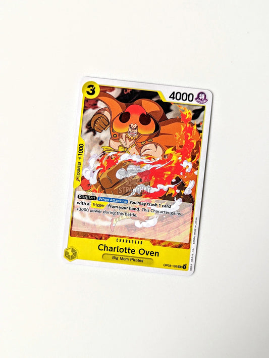 One Piece Op03 Pillars Of Strength Charlotte Oven Op03-105 Uc Card [Eng 🏴󠁧󠁢󠁥󠁮󠁧󠁿] Trading Card