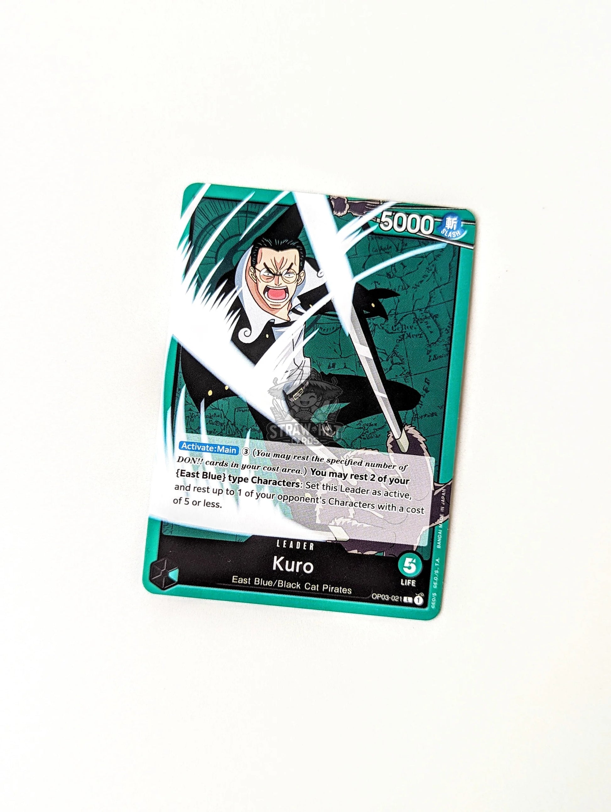 One Piece Op03 Pillars Of Strength Kuro Op03-021 L Card [Eng 🏴󠁧󠁢󠁥󠁮󠁧󠁿] Trading Card