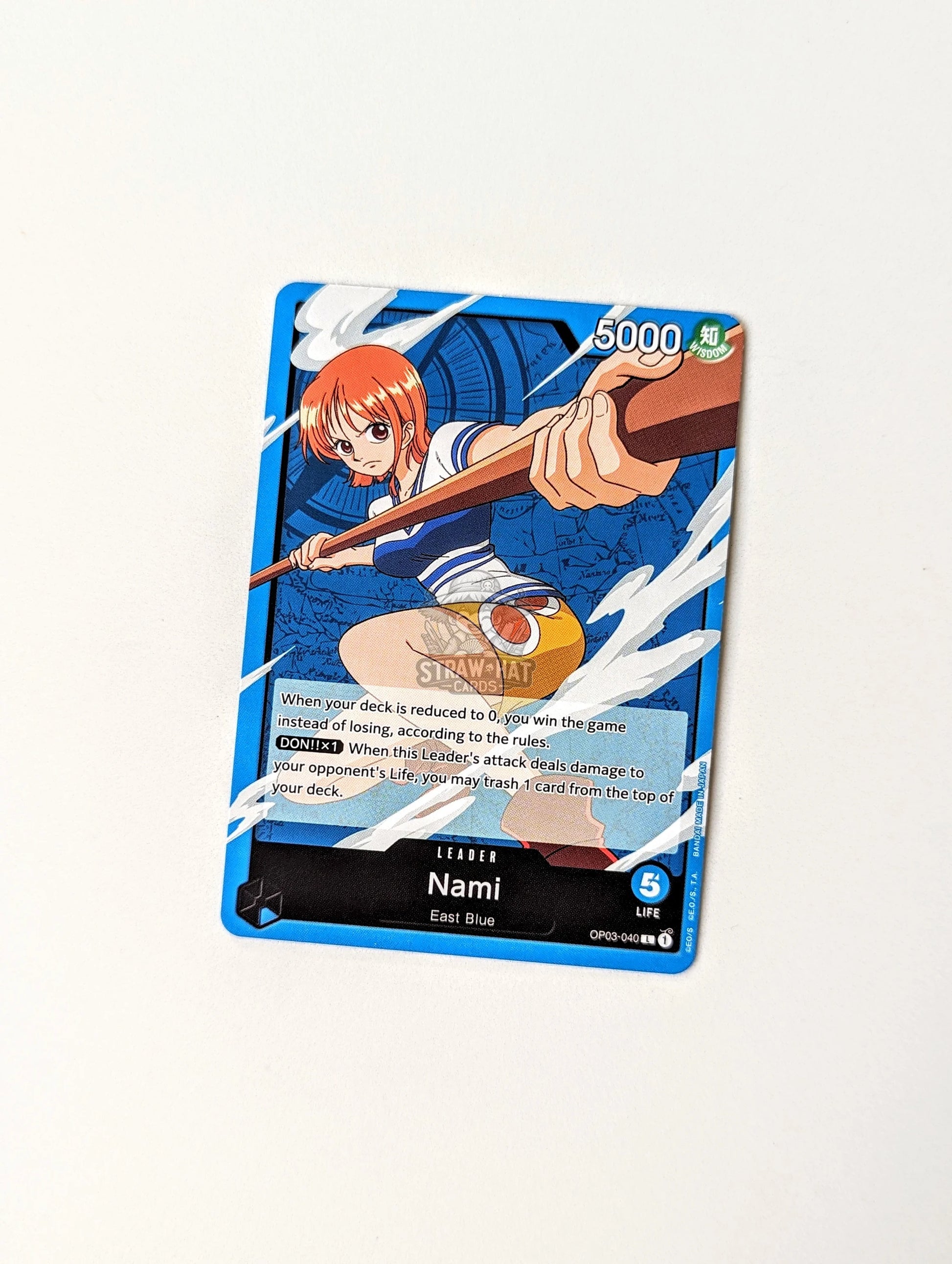 One Piece Op03 Pillars Of Strength Nami Op03-040 L Card [Eng 🏴󠁧󠁢󠁥󠁮󠁧󠁿] Trading Card