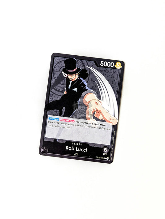 One Piece Op03 Pillars Of Strength Rob Lucci Op03-076 L Card [Eng 🏴󠁧󠁢󠁥󠁮󠁧󠁿] Trading Card