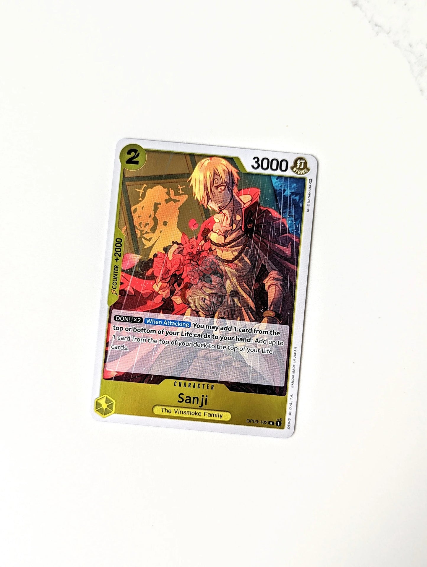 One Piece Op03 Pillars Of Strength Sanji Op03-102 R Card [Eng 🏴󠁧󠁢󠁥󠁮󠁧󠁿] Trading Card