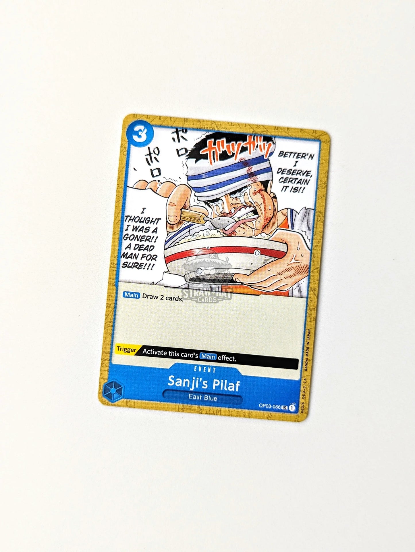 One Piece Op03 Pillars Of Strength Sanji’s Pilaf Op03-056 Uc Card [Eng 🏴󠁧󠁢󠁥󠁮󠁧󠁿] Trading Card