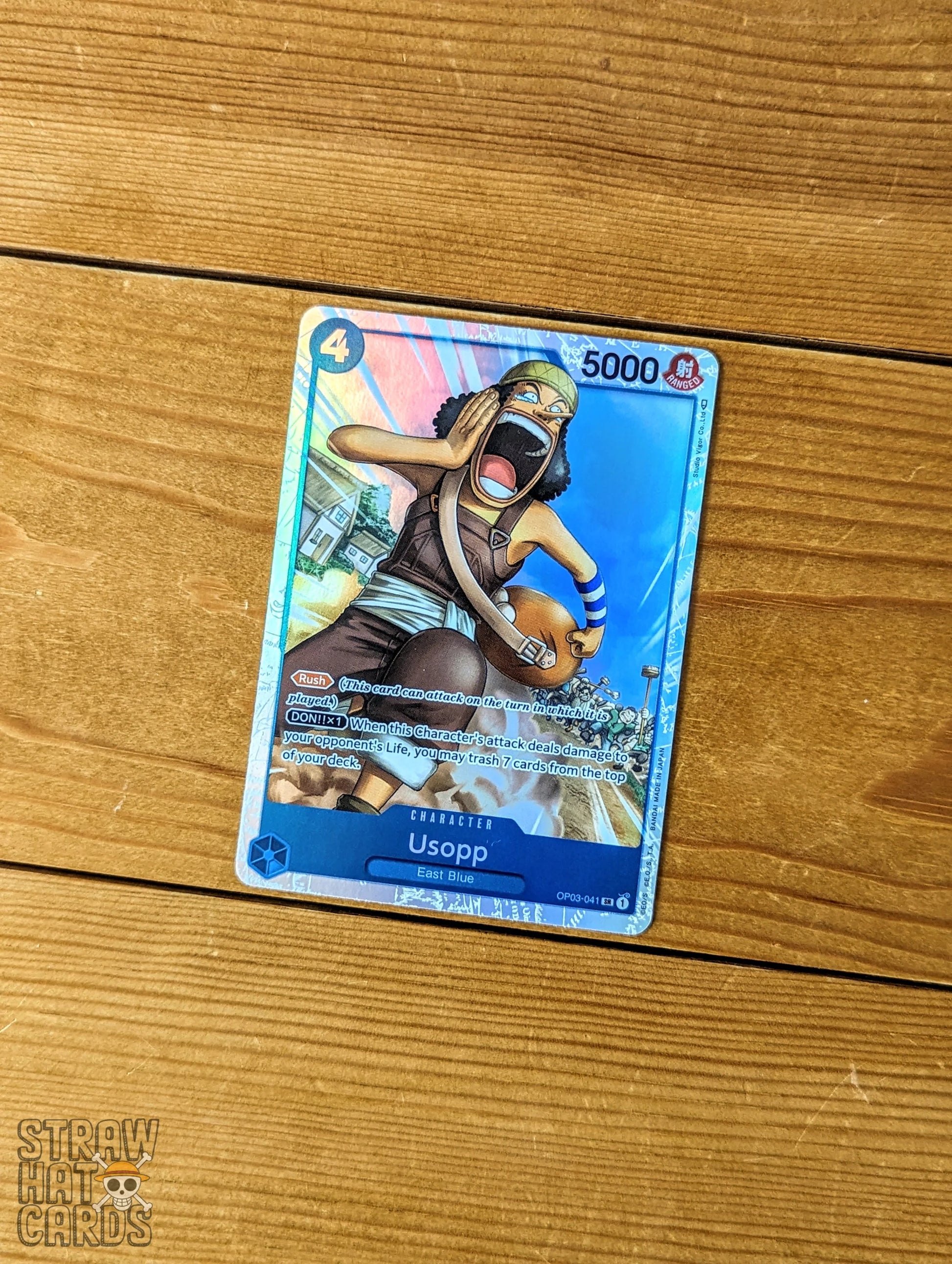 One Piece Op03 Pillars Of Strength Usopp Op03-041 Sr Card [Eng ] Trading Card