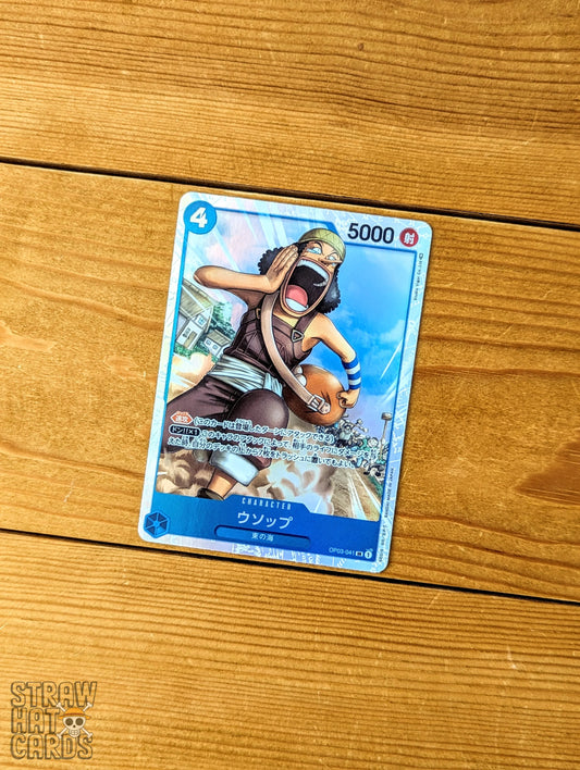 One Piece Op03 Pillars Of Strength Usopp Op03-041 Sr Card [Jap ] Trading Card