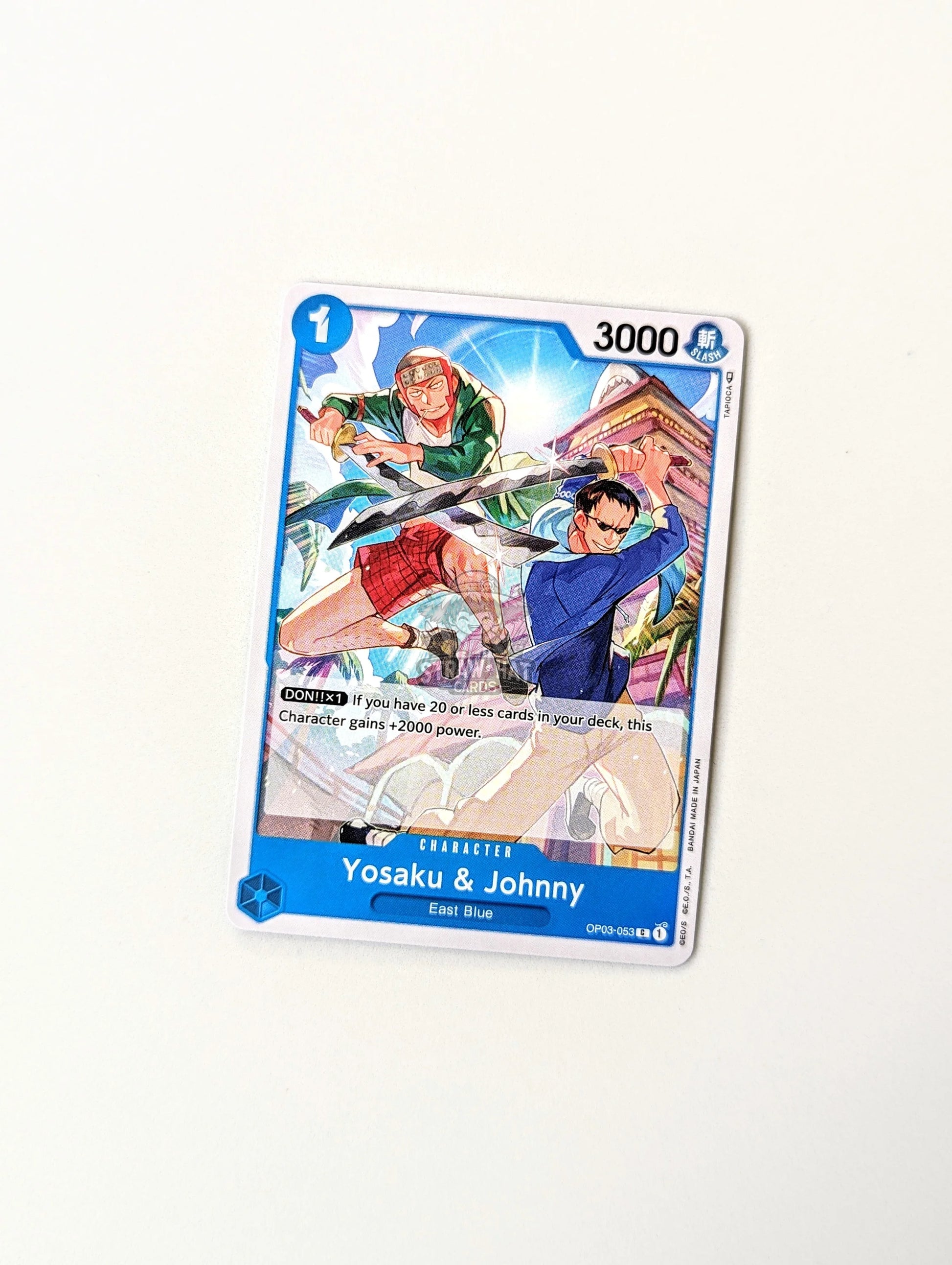 One Piece Op03 Pillars Of Strength Yosaku & Johnny Op03-053 C Card [Eng 🏴󠁧󠁢󠁥󠁮󠁧󠁿] Trading Card