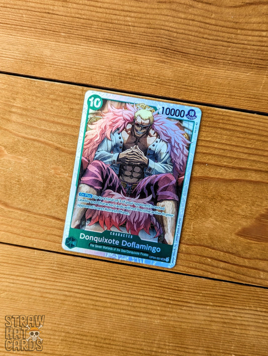 One Piece Op04 Kingdoms Of Intrigue Donquixote Doflamingo Op04-031 Sr Card [Eng ] Trading Card
