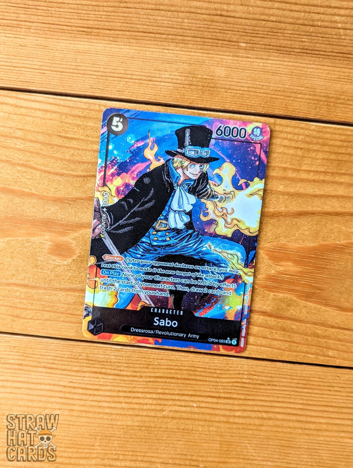 One Piece Op04 Kingdoms Of Intrigue Sabo Op04-083 Sr Alt-Art/Parallel Card [Eng ] Trading Card