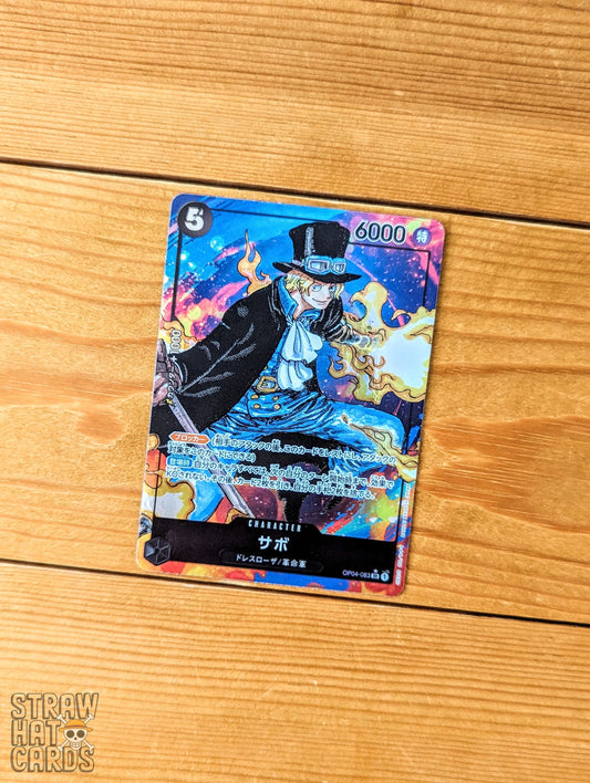One Piece Op04 Kingdoms Of Intrigue Sabo Op04-083 Sr Alt-Art/Parallel Card [Jap ] Trading Card