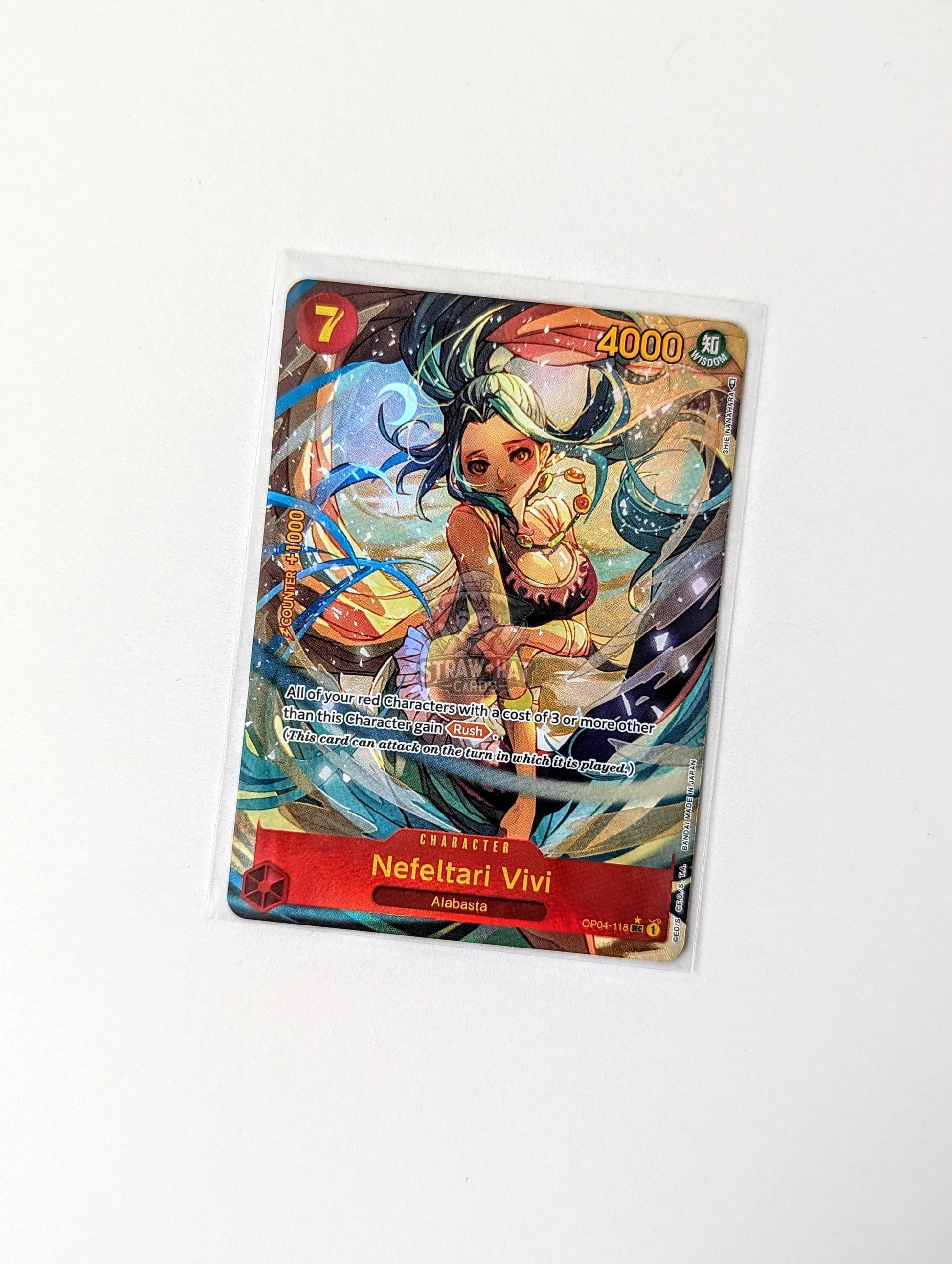 One Piece Op04 Kingdoms Of Intrigue Vivi Nefertari Op04-118 Sec Alt-Art/Parallel Card [Eng