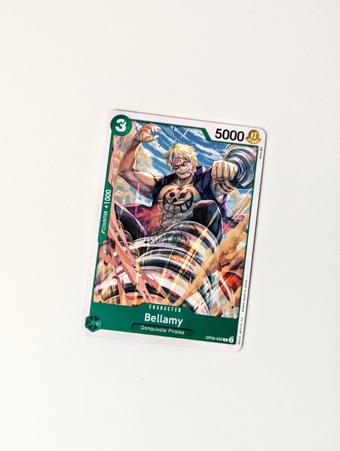 One Piece Op05 Awakening Of The New Era Bellamy Op05-035 C Card [Eng 🏴󠁧󠁢󠁥󠁮󠁧󠁿] Trading Card