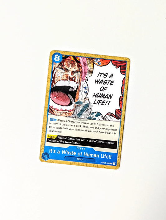 One Piece Op05 Awakening Of The New Era It’s A Waste Human Life!! Op05-058 C Card [Eng