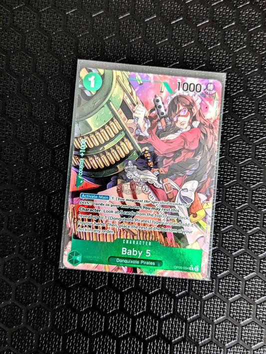 One Piece Op05 The Protagonist Of The New Era Baby 5 Op05-034 R Alt-Art/Parallel Card [Eng