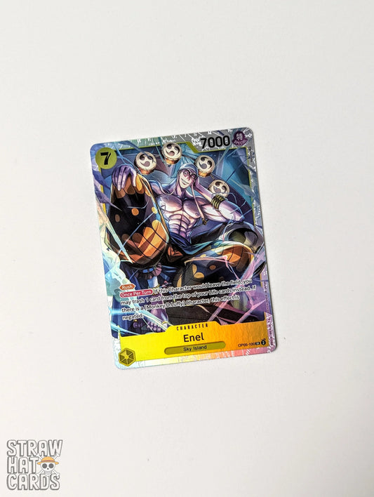 One Piece Op05 The Protagonist Of The New Era Enel Op05-100 Sr Card [Eng ] Trading Card