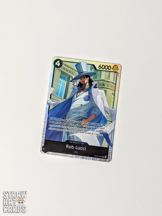 One Piece Op05 The Protagonist Of The New Era Rob Lucci Op05-093 Sr Card [Eng ] Trading Card