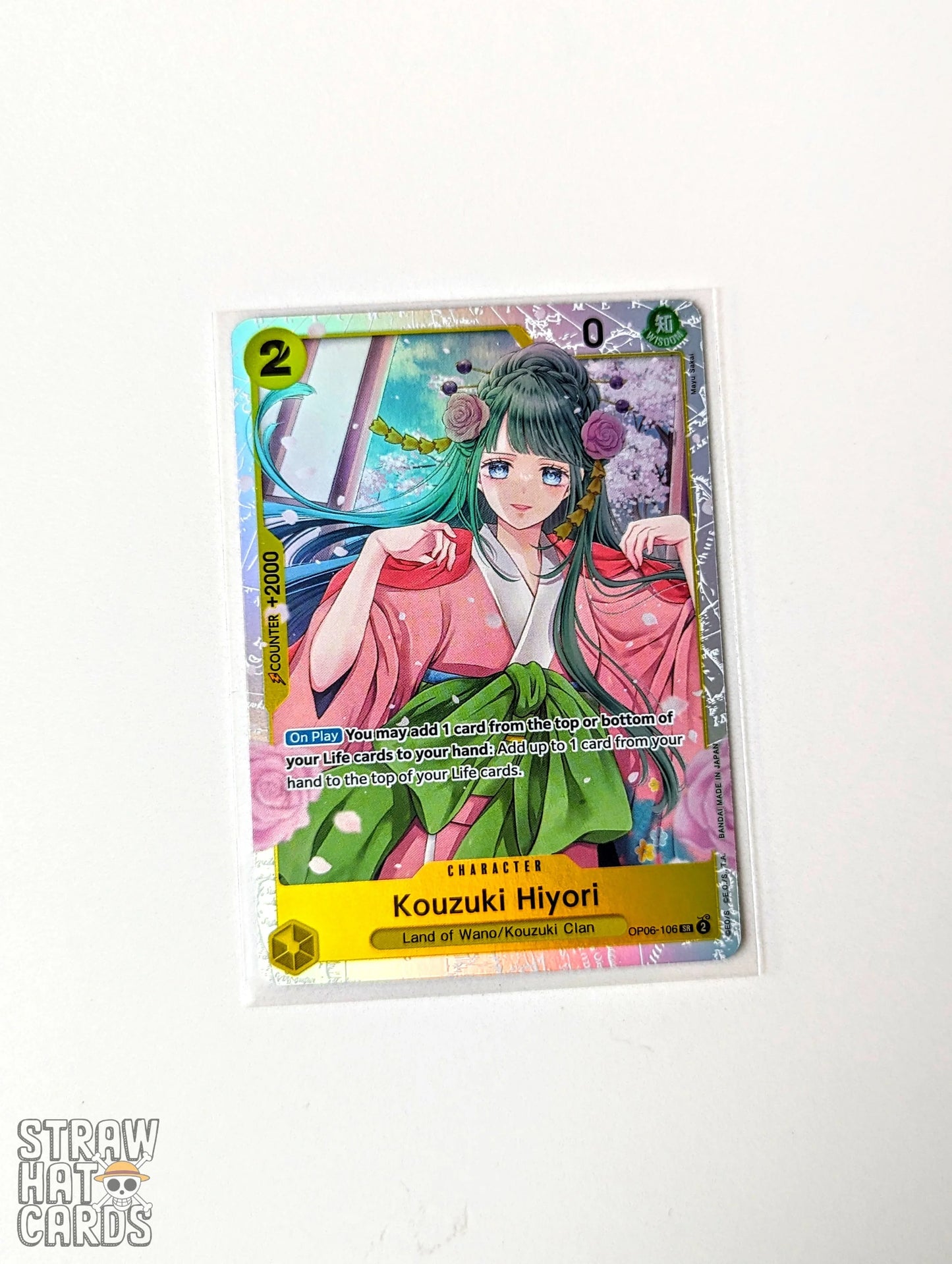 One Piece Op06 Twin Champions Kouzuki Hiyori Op06 - 106 Sr Card [Eng 🏴󠁧󠁢󠁥󠁮󠁧󠁿] Trading Card