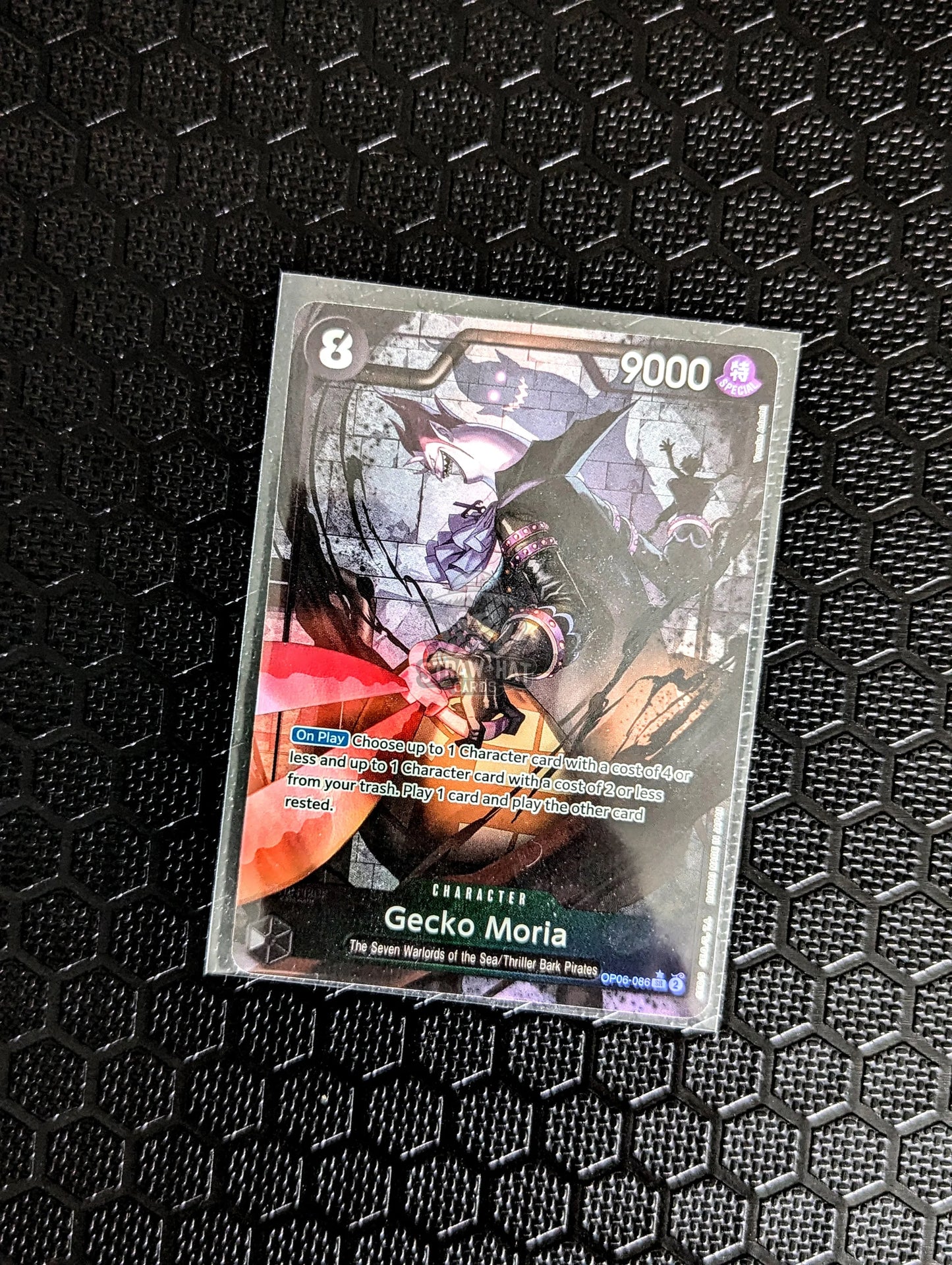 One Piece Op06 Wings Of The Captain Gecko Moria Op06-086 Sr Alt-Art/Parallel Card [Eng