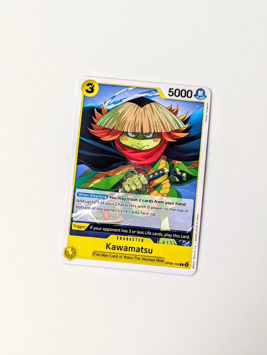 One Piece Op06 Wings Of The Captain Kawamatsu Op06-103 C Card [Eng 🏴󠁧󠁢󠁥󠁮󠁧󠁿] Trading Card