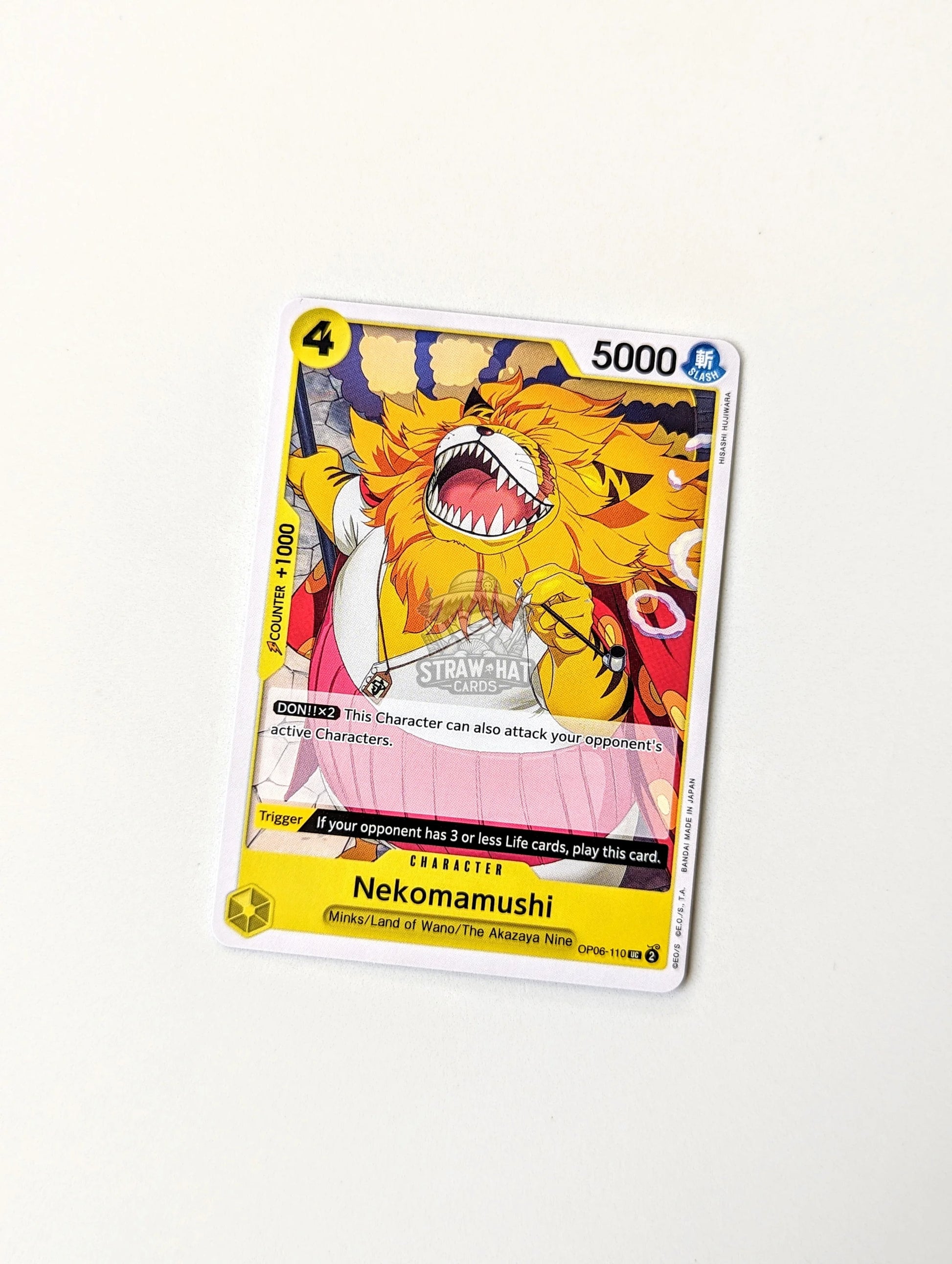 One Piece Op06 Wings Of The Captain Nekomamushi Op06-110 Uc Card [Eng 🏴󠁧󠁢󠁥󠁮󠁧󠁿] Trading Card