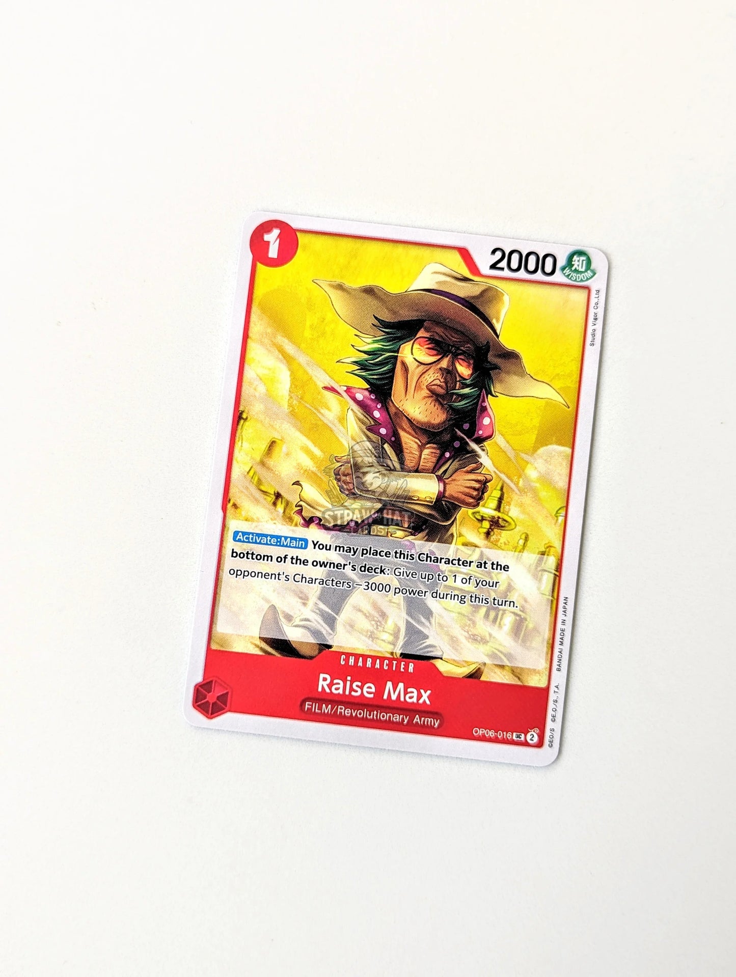 One Piece Op06 Wings Of The Captain Raise Max Op06-016 Uc Card [Eng 🏴󠁧󠁢󠁥󠁮󠁧󠁿] Trading Card