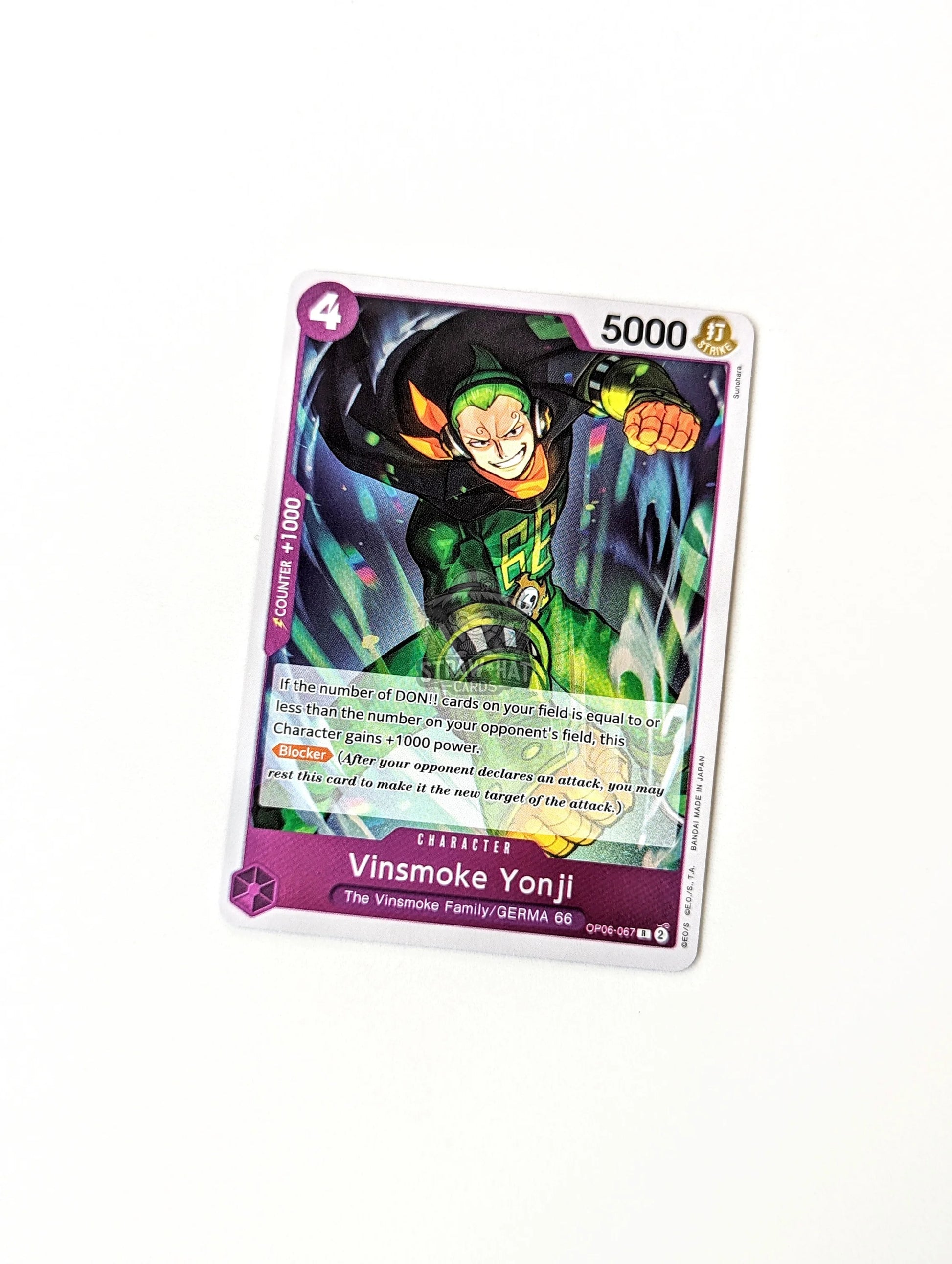 One Piece Op06 Wings Of The Captain Vinsmoke Yonji Op06-067 R Card [Eng 🏴󠁧󠁢󠁥󠁮󠁧󠁿] Trading Card