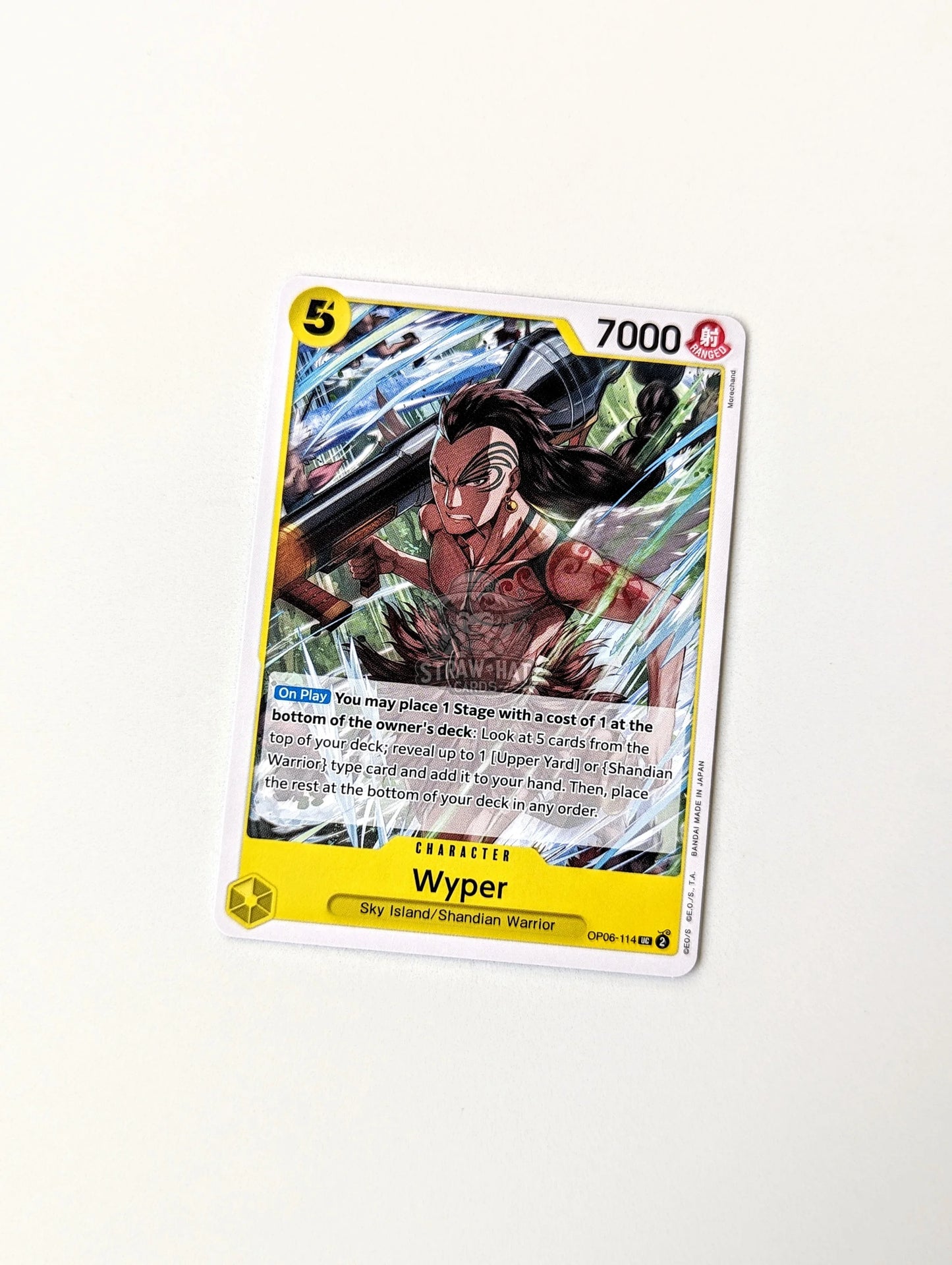 One Piece Op06 Wings Of The Captain Wyper Op06-114 Uc Card [Eng 🏴󠁧󠁢󠁥󠁮󠁧󠁿] Trading Card