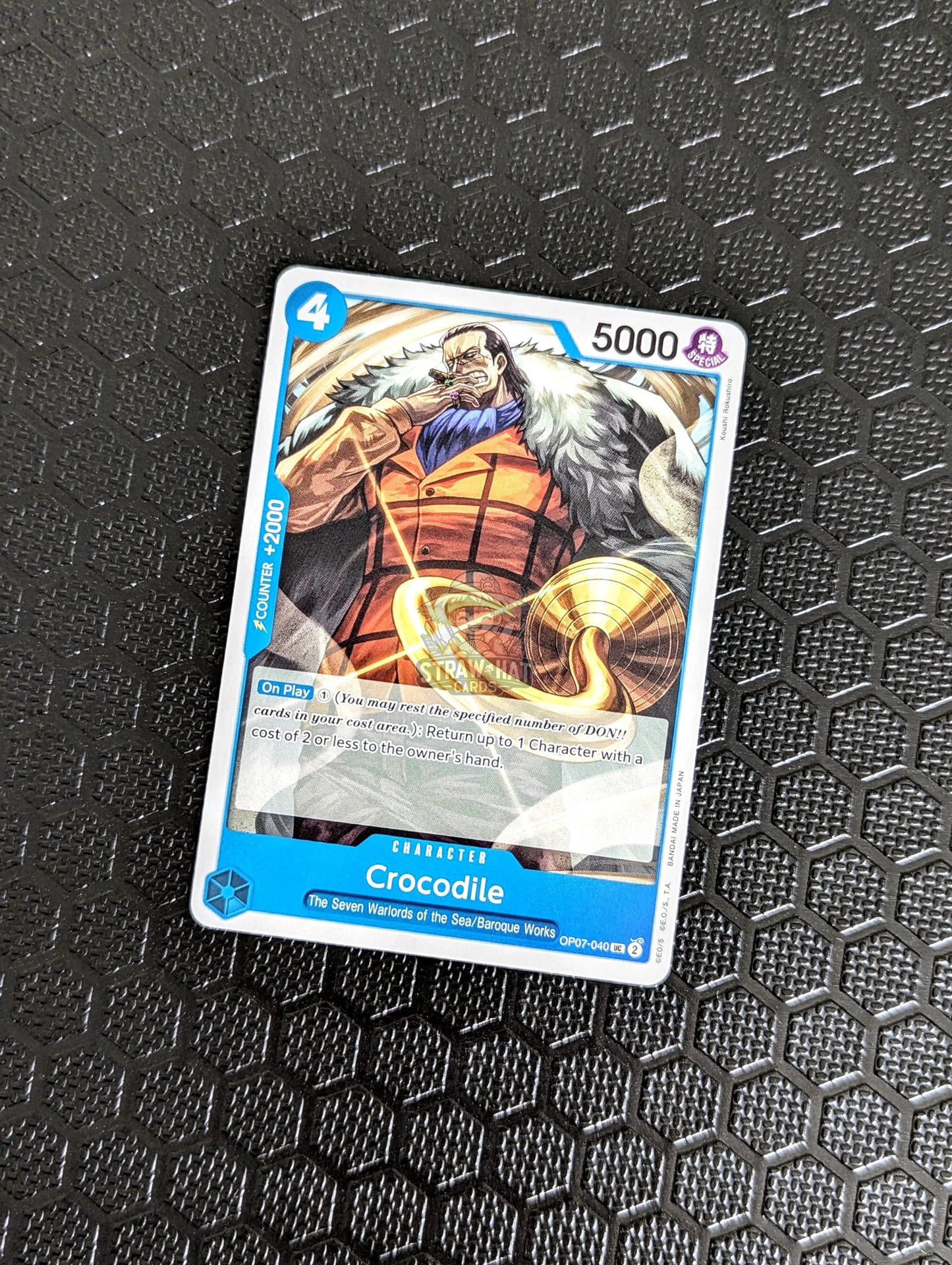 One Piece Op07 500 Years In The Future Crocodile Op07-040 Uc Card [Eng 🏴󠁧󠁢󠁥󠁮󠁧󠁿] Trading Card