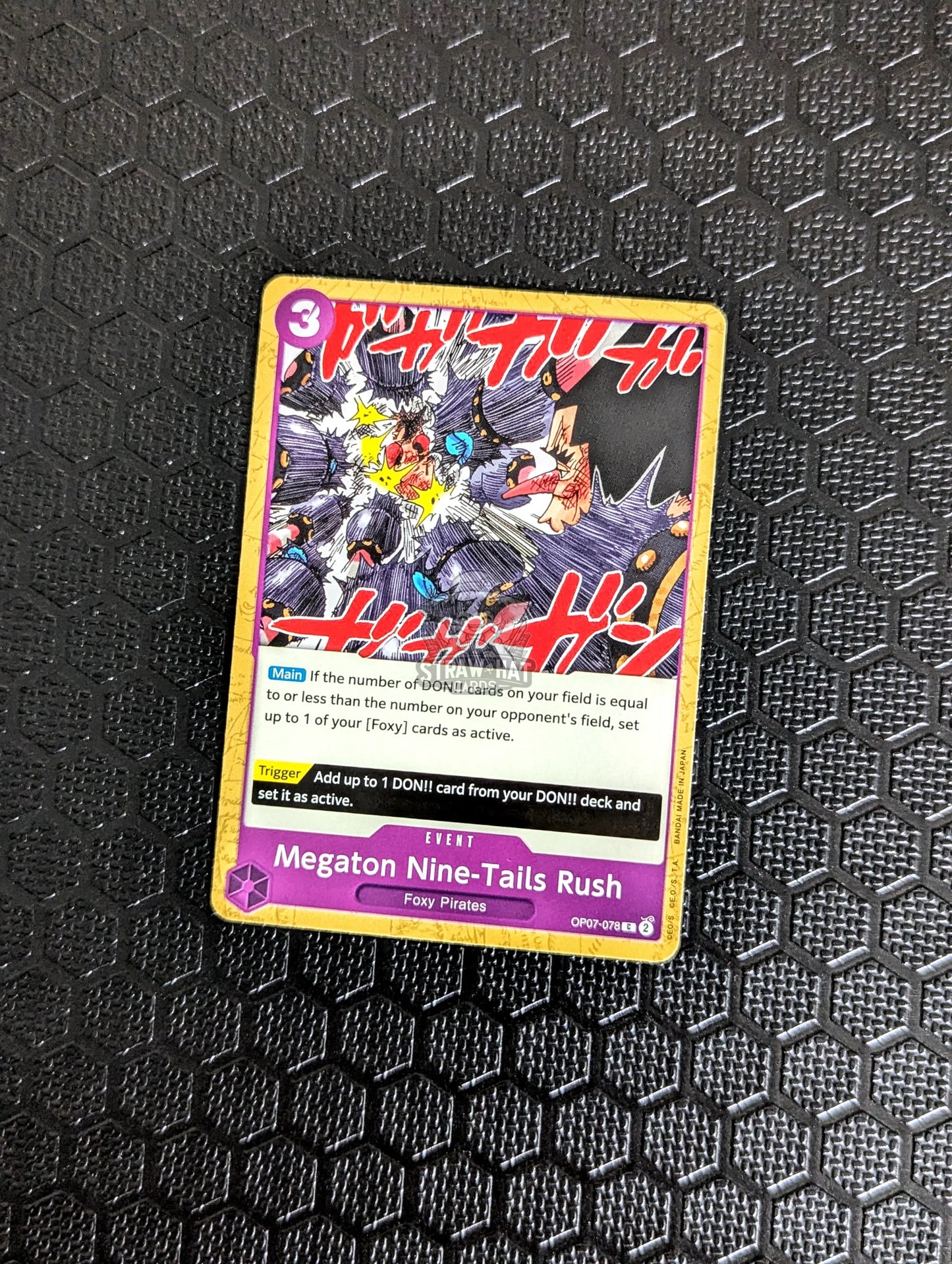 One Piece Op07 500 Years In The Future Megaton Nine-Tails Rush Op07-078 C Card [Eng