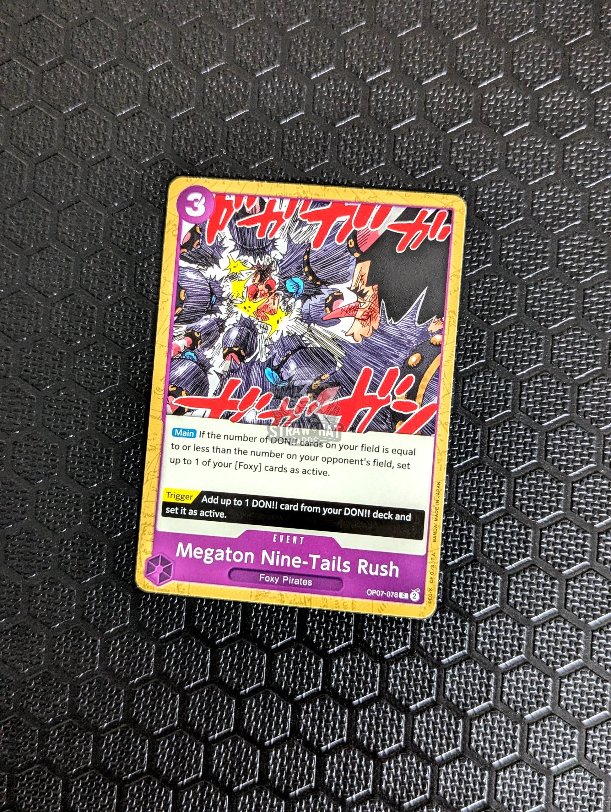 One Piece Op07 500 Years In The Future Megaton Nine-Tails Rush Op07-078 C Card [Eng