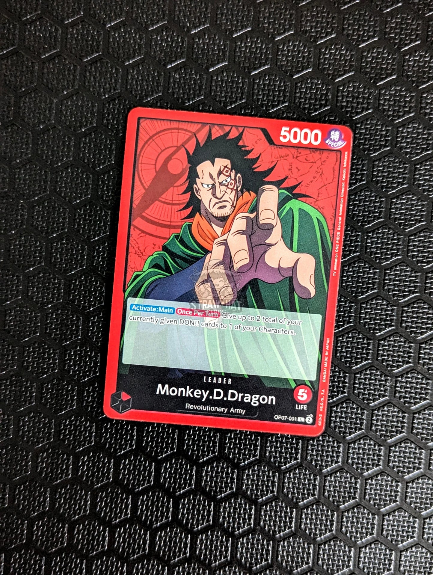 One Piece Op07 500 Years In The Future Monkey.d.dragon Op07-001 L Card [Eng 🏴󠁧󠁢󠁥󠁮󠁧󠁿] Trading Card