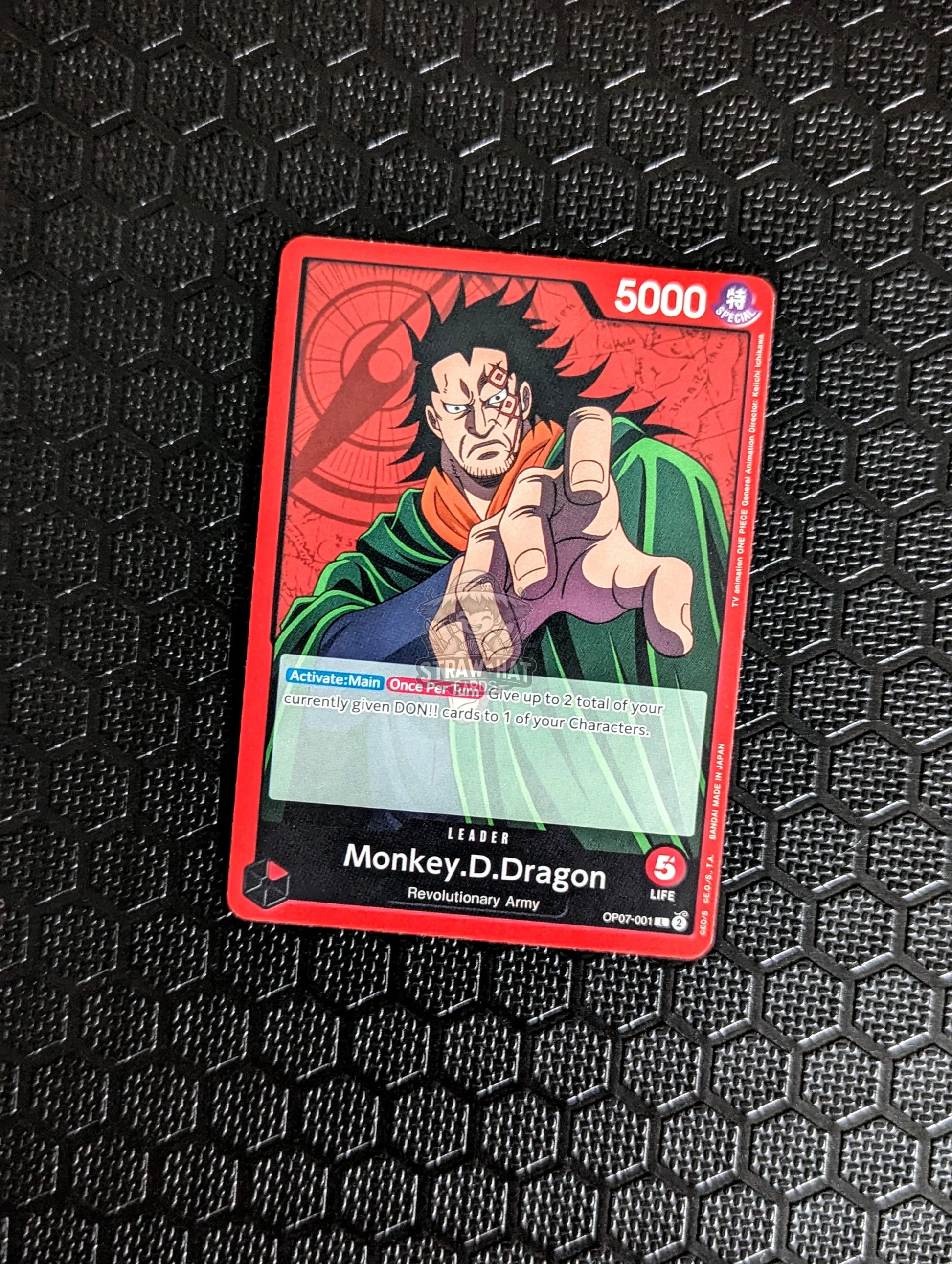 One Piece Op07 500 Years In The Future Monkey.d.dragon Op07-001 L Card [Eng 🏴󠁧󠁢󠁥󠁮󠁧󠁿] Trading Card