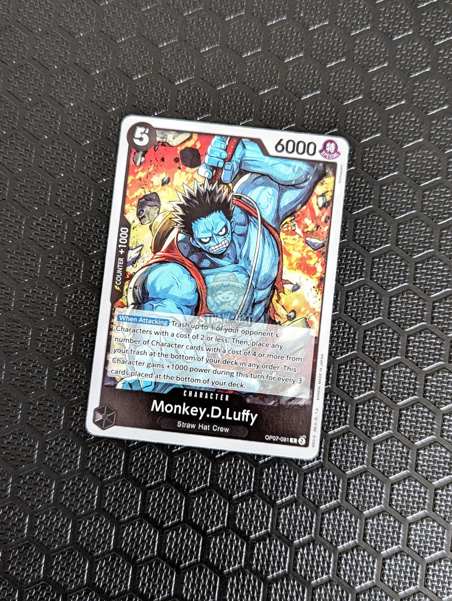 One Piece Op07 500 Years In The Future Monkey.d.luffy Op07-091 R Card [Eng 🏴󠁧󠁢󠁥󠁮󠁧󠁿] Trading Card