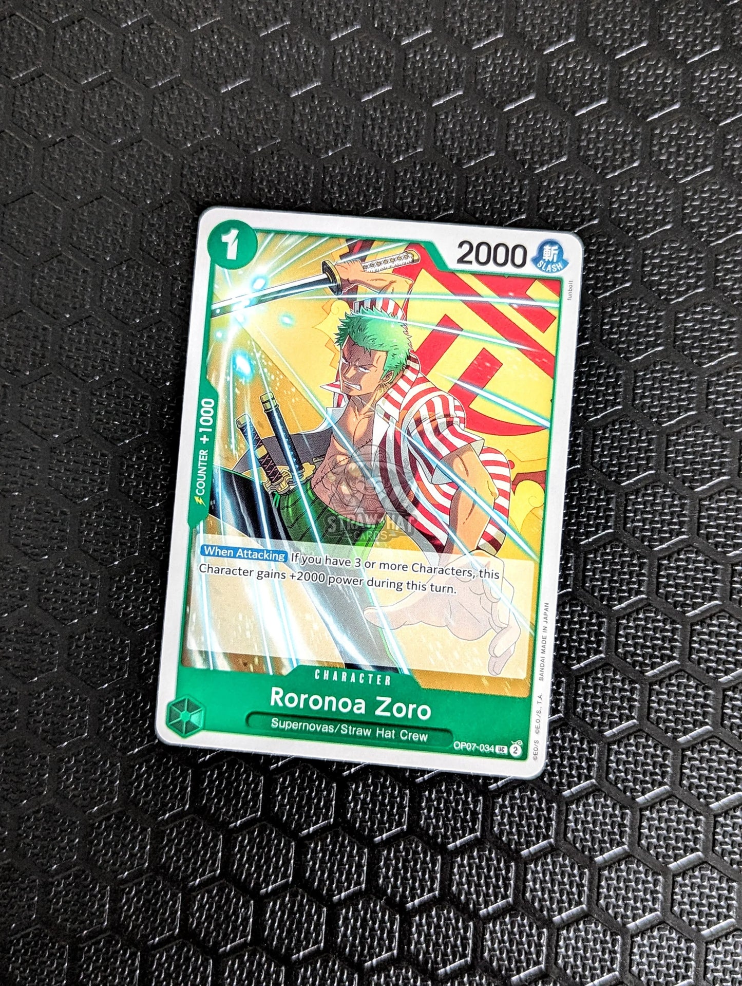 One Piece Op07 500 Years In The Future Roronoa Zoro Op07-034 Uc Card [Eng 🏴󠁧󠁢󠁥󠁮󠁧󠁿] Trading Card