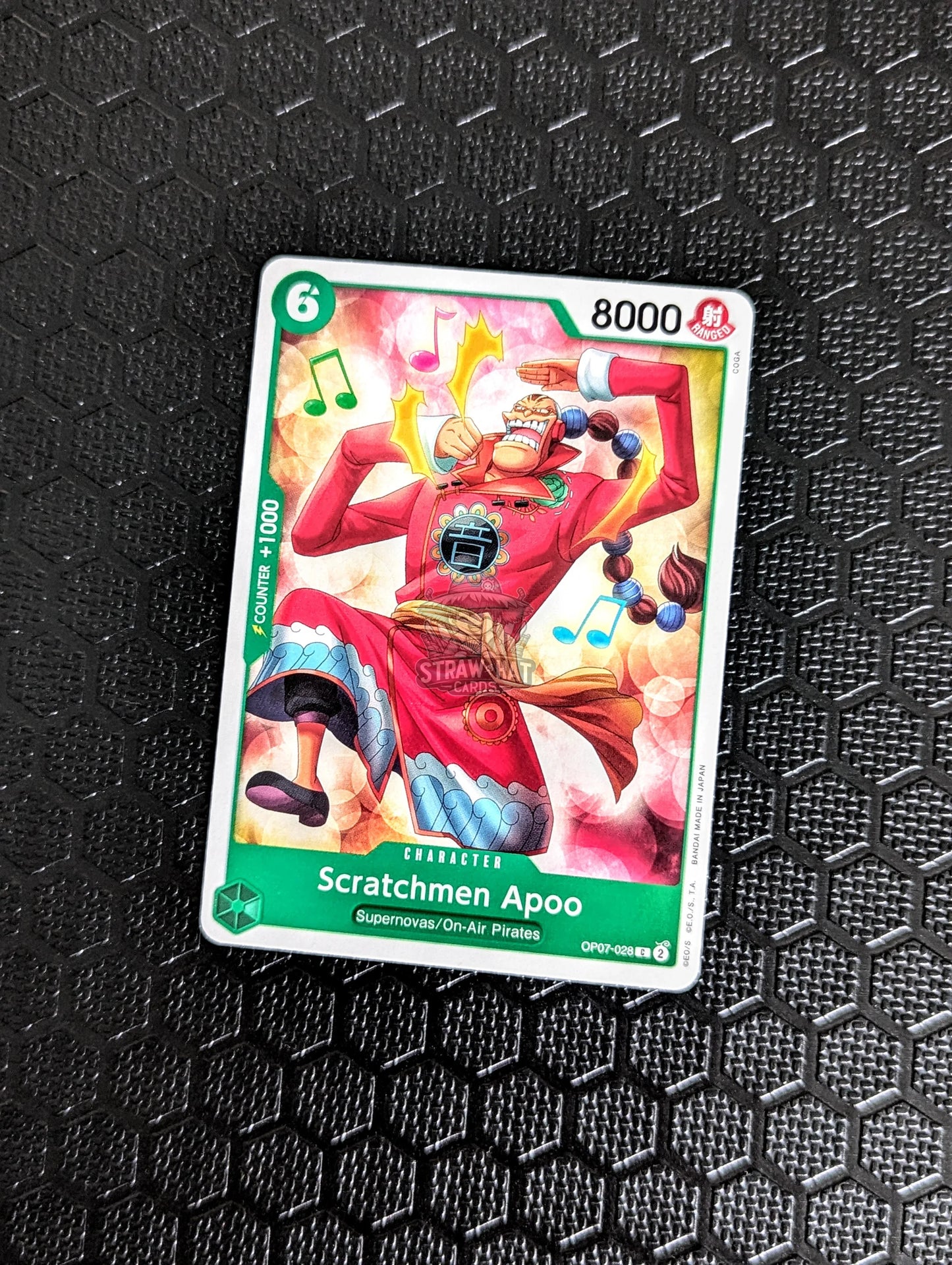 One Piece Op07 500 Years In The Future Scratchmen Apoo Op07-028 C Card [Eng 🏴󠁧󠁢󠁥󠁮󠁧󠁿] Trading Card