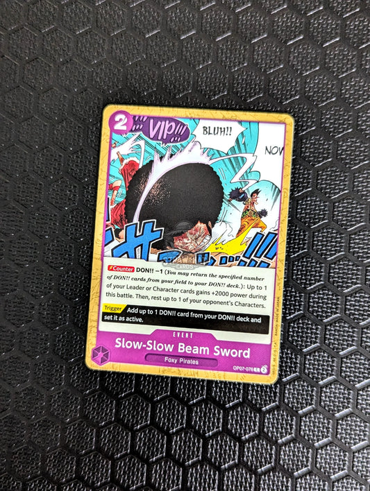 One Piece Op07 500 Years In The Future Slow-Slow Beam Sword Op07-076 C Card [Eng