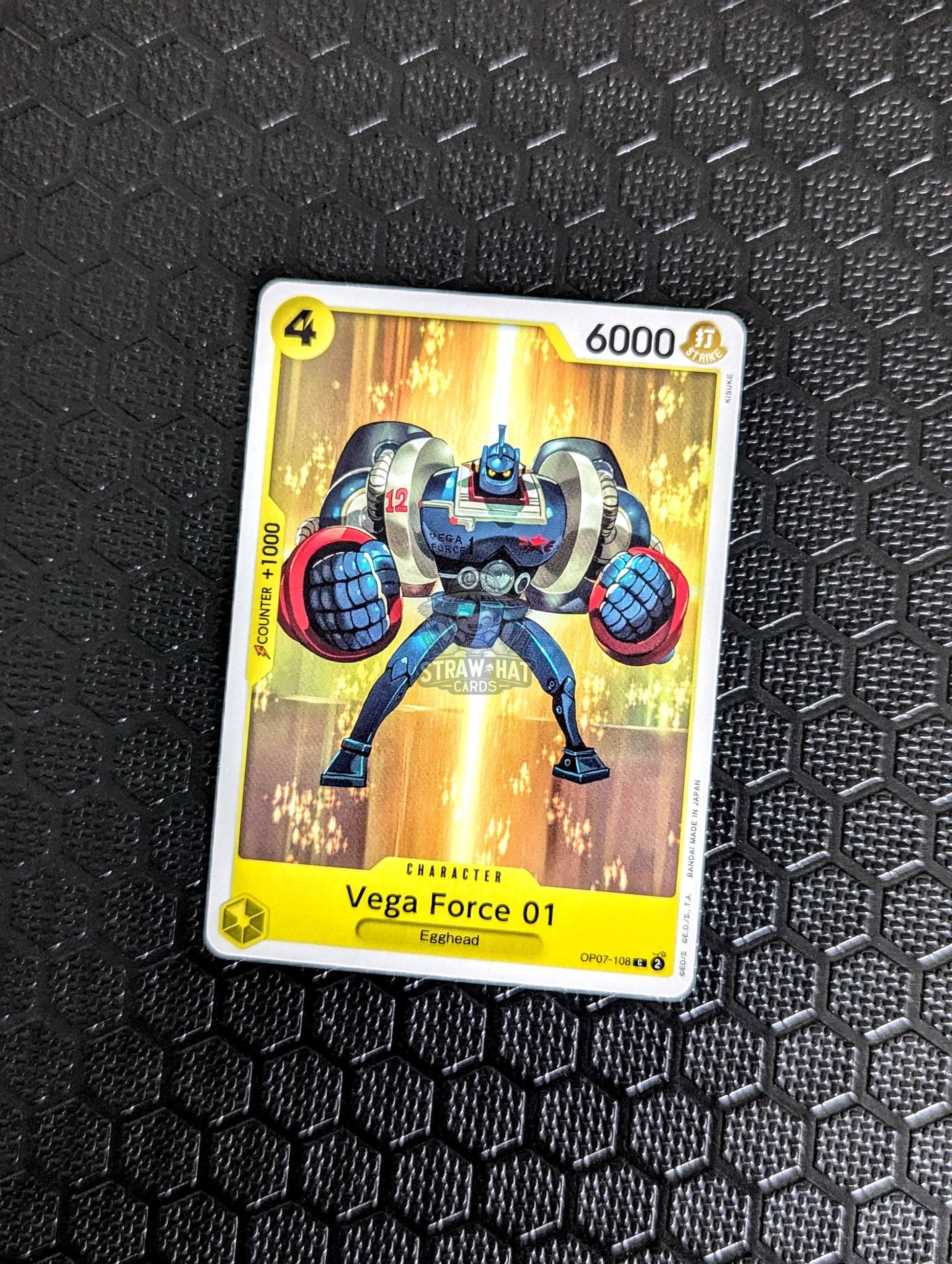 One Piece Op07 500 Years In The Future Vega Force 01 Op07-108 C Card [Eng 🏴󠁧󠁢󠁥󠁮󠁧󠁿] Trading Card