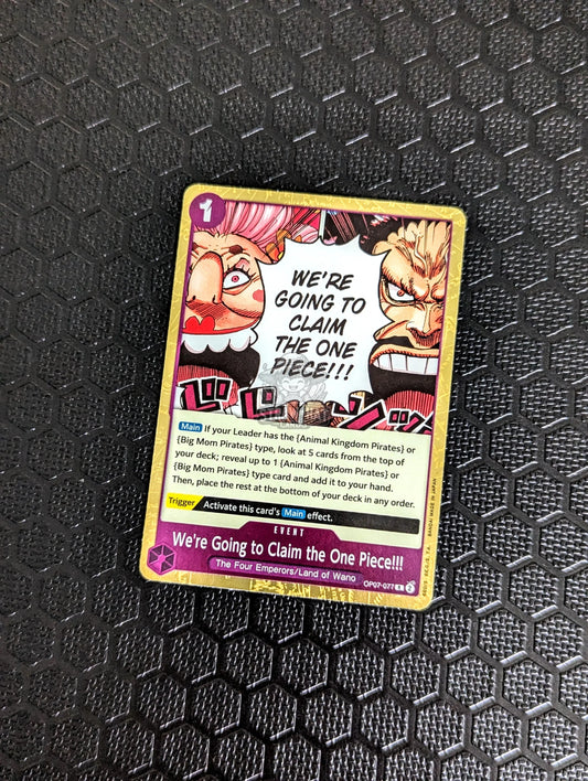 One Piece Op07 500 Years In The Future We’re Going To Claim Piece!!! Op07-077 R Card [Eng