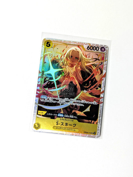 One Piece Op08 Two Legends S-Snake Op08-112 Sr Card [Jpn 🇯🇵] Trading Card